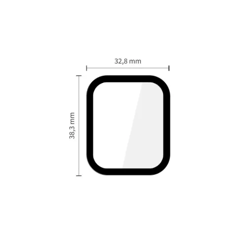 Apple Watch 4 / 5 / 6 / SE 40mm - Tech-protect Glass Flex+ 2-pack fekete üvegfólia