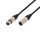 SAL XLR1 audio kábel, XLR dugó / XLR aljzat, 1 méter, 6mm, fém, réz vezeték