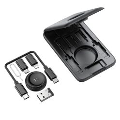   Mcdodo - 8in1 Kiegészítő Rendező (CH-2440) - Beépített Apple Watch Töltővel, Gyors Töltés, Hordozható Kialakítás - Fekete