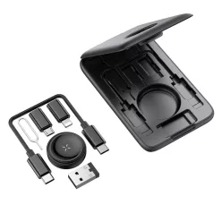   Mcdodo - 8in1 Kiegészítő Rendező (CH-2440) - Beépített Apple Watch Töltővel, Gyors Töltés, Hordozható Kialakítás - Fekete