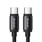 Mcdodo - Adatkábel (CA-3680) - Type-C to Type-C, Gyors töltés, 5A, 240W, 1.2m - Fekete
