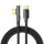 Mcdodo Data Cable (CA-3400) - USB-C - USB-C, 90 fokos kialakítás, 100W, átlátszó dizájn, 1.2m - fekete