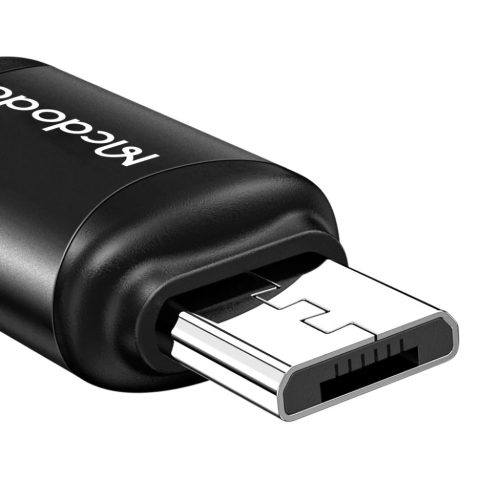 OTG Adapter (OT-7690) - Type-C to Micro-USB, Aluminium Alloy, Töltő és Adat Szinkronizáló - Fekete Mcdodo