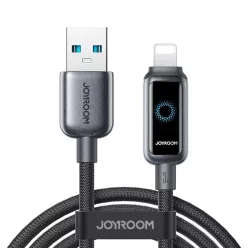   Joyroom S-A55 StarFlight 3A USB-A - Lightning 1,2m kábel - fekete