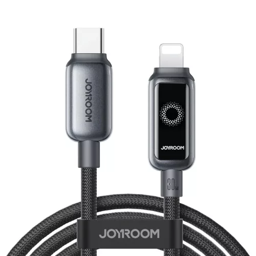 Joyroom S-A55 StarFlight 30 W USB-C - Lightning kábel 1,2 m - fekete