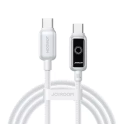   Joyroom S-A55 StarFlight 100W USB-C - USB-C 1,2m fehér kábel