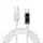 Joyroom S-A55 StarFlight 100W USB-C - USB-C 1,2m fehér kábel