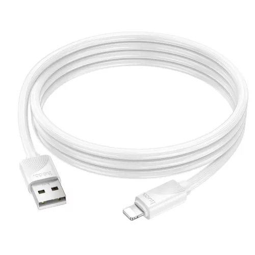 Lightning USB kábel Hoco 2,4A 1 m fehér