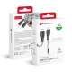 USB-C Lightning kábel Forcell F-Energy PD 3A 27W Carbon 1 m CB-01C fekete