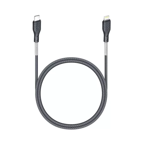 USB-C Lightning kábel Forcell F-Energy PD 3A 27W Carbon 1 m CB-01C fekete