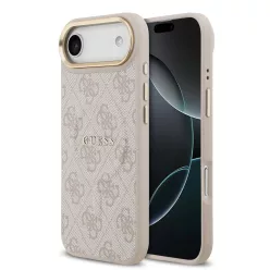   Guess PU bőr 4G arany keretes MagSafe tok iPhone Air pink tok