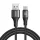 Joyroom Light-Speed ​​Series SA25-AC6 USB-A / USB-C Gyors Töltési Kábel 100W 1.2m - Fekete