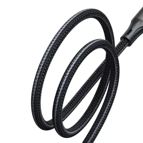 Joyroom Light-Speed ​​Series SA25-AC6 USB-A / USB-C Gyors Töltési Kábel 100W 1.2m - Fekete