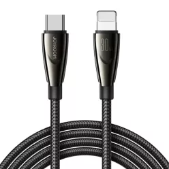   Joyroom Pioneer széria SA31-CL3 USB-C / Lightning 30W 1.2m kábel - fekete