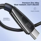 Joyroom Pioneer Series SA31-CC5 USB-C / USB-C kábel 240W 1.2m - fekete