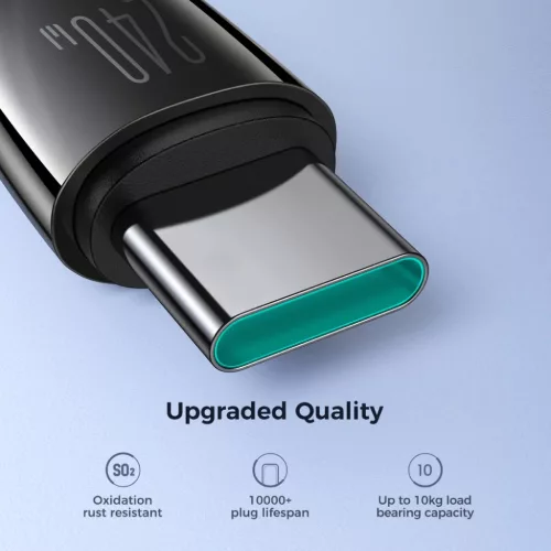 Joyroom Pioneer Series SA31-CC5 USB-C / USB-C kábel 240W 1.2m - fekete