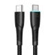 Joyroom Starry Series SA32-CC3 USB-C / USB-C 60W kábel 1m - fekete