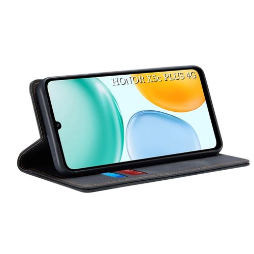 Honor X5c Plus Techsuit Confy Cover - Fekete tok