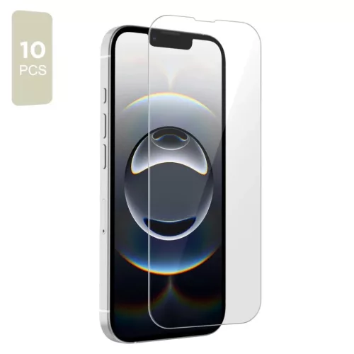 iPhone 16e/17e átlátszó üvegfólia Tech-protect 10-csomag