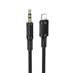   Borofone kábel AUX BL25 Nice - Lightning 3,5 mm jack - 1 méter fekete