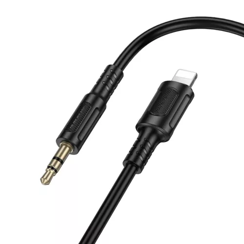 Borofone kábel AUX BL25 Nice - Lightning 3,5 mm jack - 1 méter fekete