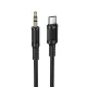 Borofone AUX Kábel BL25B Nice – Type-C to jack 3,5mm – 1 méter fekete