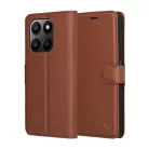 Honor 400 Smart / X7d 4G Barna Techsuit - Leather Folio tok