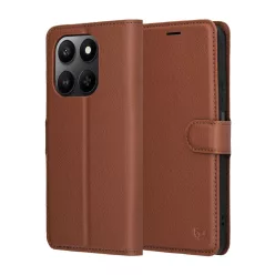 Honor 400 Smart / X7d 4G Barna Techsuit - Leather Folio tok