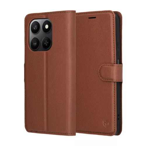 Honor 400 Smart / X7d 4G Barna Techsuit - Leather Folio tok