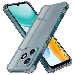   Honor X5c Plus Smoke Black Techsuit - Shockproof Clear Silicone tok