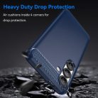 Techsuit - Carbon Szilikon - Samsung Galaxy S25 Edge - Kék tok