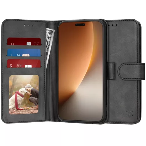 Honor Magic8 Pro Fekete Techsuit Diary Book tok