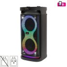 SAL PAR2100BT party hangdoboz, 80W, beépített akkumulátorral és LED fénnyel, BT TWS kapcsolat, USB/microSD zenelejátszás, karaoke, AUX és mikrofon bemenetek, két darab bass-reflex mélysugárzó, 2-utas, 3 hangszóró