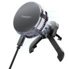Spigen Essential EV25MFAQ Qi2.2 Peltier Mágneses Magsafe Autós Tartó Vezeték Nélküli Töltő Fekete