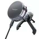 Spigen Essential EV25MFAQ Qi2.2 Peltier Mágneses Magsafe Autós Tartó Vezeték Nélküli Töltő Fekete