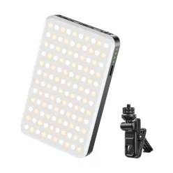   Yesido Selfie Fény (DH12) - USB-C, 3000mAh, 6W, 120 LED, Csiptetős Kialakítás - Fekete