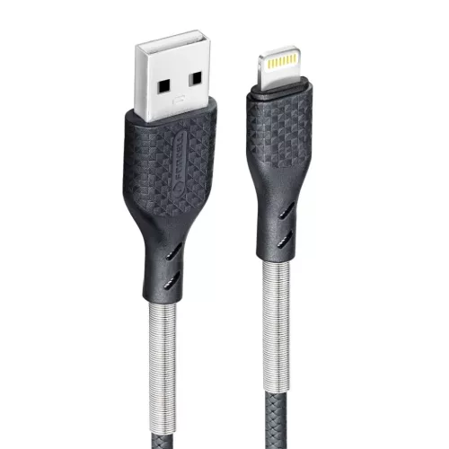 Forcell F-Energy 2,4A 12W Lightning USB kábel Carbon 1 m CB-01A fekete
