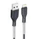 Forcell F-Energy 2,4A 12W Lightning USB kábel Carbon 1 m CB-01A fekete