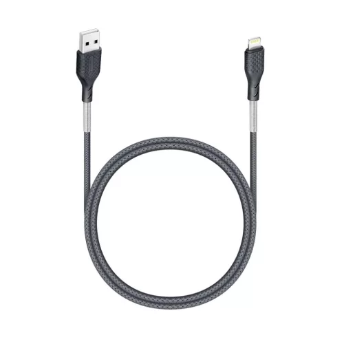 Forcell F-Energy 2,4A 12W Lightning USB kábel Carbon 1 m CB-01A fekete
