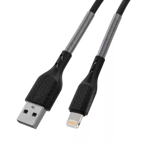 Forcell F-Energy 2,4A 12W Lightning USB kábel Carbon 1 m CB-01A fekete