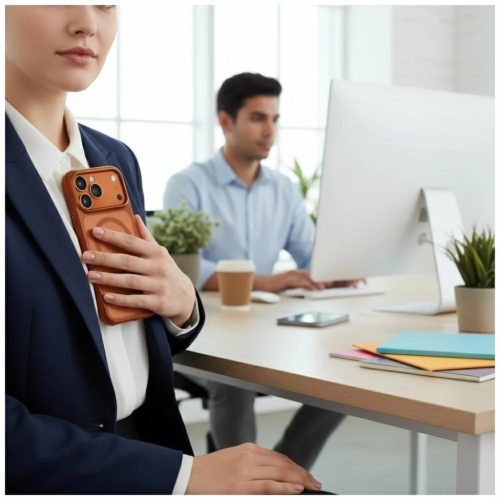 iPhone 17 Pro Max UNIQ Veren tok Magclick Charging narancssárga