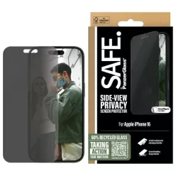   iPhone 16 6.1" Privacy képernyővédő ultra széles méretű üvegfólia SAFEP95875