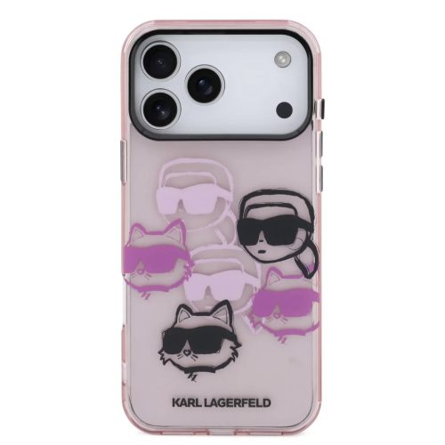 iPhone 17 Pro Max Pink Karl Lagerfeld IML Multi K&CH Heads tok