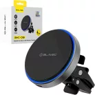 Blavec BHC-01B mágneses autós telefontartó vezeték nélküli töltéssel légbefúvóhoz (BHC01B-MAVIB) fekete