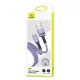 USAMS U52 2A Gyors Töltés Kábel 1m lila SJ436USB04 (US-SJ436)
