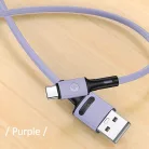 USAMS U52 2A Gyors Töltés Kábel 1m lila SJ436USB04 (US-SJ436)