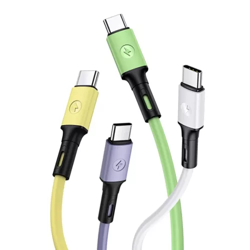 USAMS U52 2A Gyors Töltés Kábel 1m lila SJ436USB04 (US-SJ436)