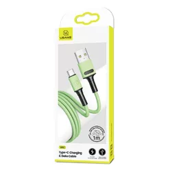   USAMS U52 USB-C 2A Gyors Töltő Kábel 1m zöld SJ436USB02 (US-SJ436)
