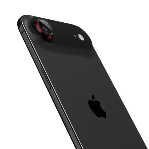 iPhone 17 Air Spigen Optik Pro L-Series üvegfólia fekete/piros