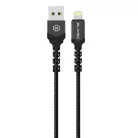 Blavec Raptor fonott kábel - USB Lightning - 2,4A 0,5 méter (CRA-UL24BG05) fekete-szürke